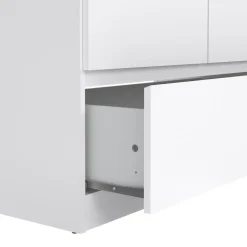 Leen Bakker Kledingkast Naia 2-deurs - hoogglans wit - 50x99x201 cm