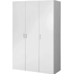 Leen Bakker Kledingkast Space 3-deurs - wit - 175,4x115,8x49,5 cm
