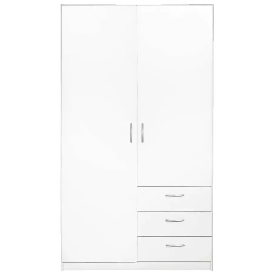 Kledingkasten|Kledingkasten-Leen Bakker Kledingkast Varia 2-deurs - wit - 175x97x50 cm