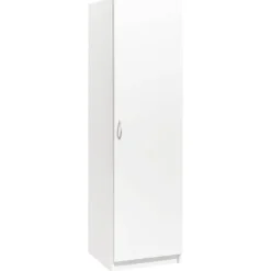Leen Bakker Kledingkast Varia 1-deurs - wit - 175x49x50 cm