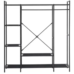 Emob Exclusive Kledingrek Marek - 160x40x171cm - zwart metaal