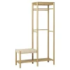 House Nordic Kledingrek Naturel Bamboe - 14x39x165cm - Ember