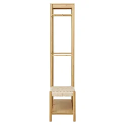 House Nordic Kledingrek Naturel Bamboe - 14x39x165cm - Ember