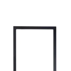 Giga Meubel Kledingrek Zwart - Metaal - 40x30x190cm - Stella