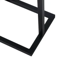 Giga Meubel Kledingrek Zwart - Metaal - 40x30x190cm - Stella