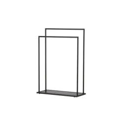Kledingrekken|Kledingrekken-Fjôrd Kledingrek Zwart Metaal - 70x30x100cm - Alva