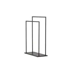 Kledingrekken|Kledingrekken-Fjôrd Kledingrek Zwart Metaal - 70x30x100cm - Alva