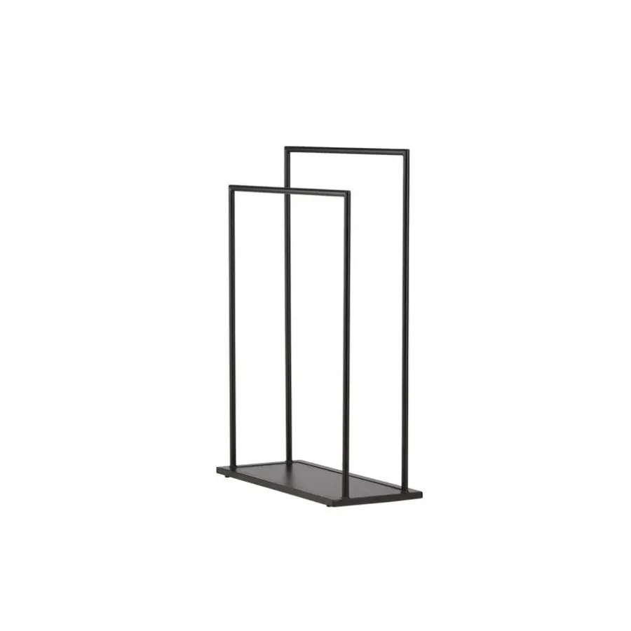 Kledingrekken|Kledingrekken-Fjôrd Kledingrek Zwart Metaal - 70x30x100cm - Alva