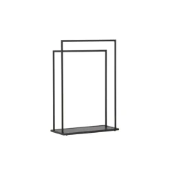 Kledingrekken|Kledingrekken-Fjôrd Kledingrek Zwart Metaal - 70x30x100cm - Alva
