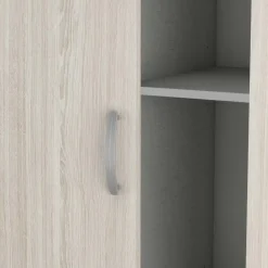 Schuifdeurkasten-CBA Kleerkast Lorrie 2 schuifdeuren, 1 kledingroede en 3 legplanken-Shannon eik
