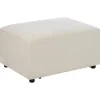 Leen Bakker KOHLO - Ottomaan - Lichtbeige - Polyester