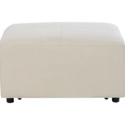 Leen Bakker KOHLO - Ottomaan - Lichtbeige - Polyester