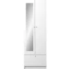 Parisot Kolomkast Fares 59cm met 2 deuren - 1 lade - wit