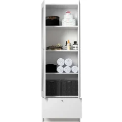 Parisot Kolomkast Fares 59cm met 2 deuren - 1 lade - wit