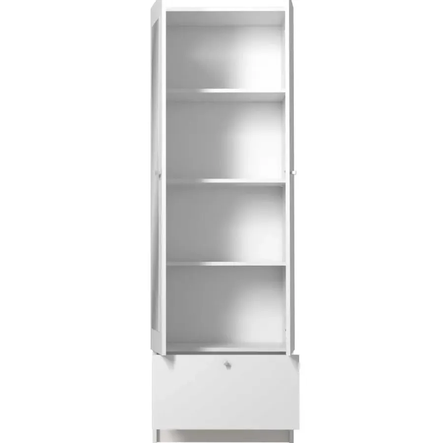 Parisot Kolomkast Fares 59cm met 2 deuren - 1 lade - wit