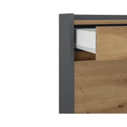Loft24 Kosmo - Schoenenkast met 2 deuren in grijs eiken effect