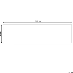 Beliani KOTTAR - Loper - Grijs - 80 x 300 cm - Polyester
