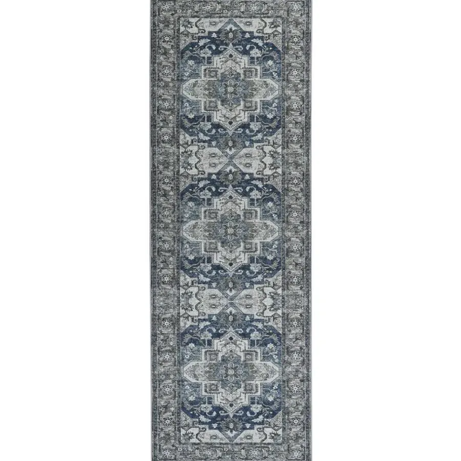 Beliani KOTTAR - Loper - Grijs - 80 x 240 cm - Polyester