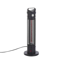 Tuinhaarden En Terrasverwarmers-Beliani KRAKATOA - Terrasverwarmer - Zwart - Aluminium