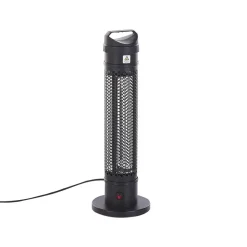 Tuinhaarden En Terrasverwarmers-Beliani KRAKATOA - Terrasverwarmer - Zwart - Aluminium