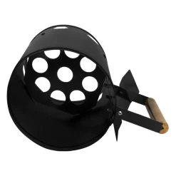 Barbecues En Accessoires-Krumble Houtskoolstarter RVS met houten handvat - Zwart