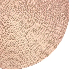Krumble Placemat rond - PVC - Rosegoud - Set van 4