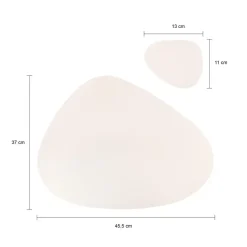 Placemats-Krumble Placemat set design - 2 stuks - Wit