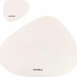 Placemats-Krumble Placemat set design - 2 stuks - Wit