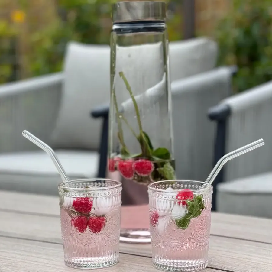 Krumble Waterglas vintage - 260 ml - Set van 6