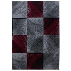Muratap Laagpolig Vloerkleed Plus - Grijs Rood - 160x230 cm - Tapijt Woonkamer