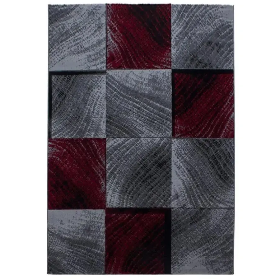 Muratap Laagpolig Vloerkleed Plus - Grijs Rood - 160x230 cm - Tapijt Woonkamer