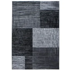 Muratap Laagpolig Vloerkleed Plus - Grijs Zwart - 240x340 cm - Tapijt Woonkamer
