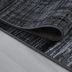 Muratap Laagpolig Vloerkleed Plus - Grijs Zwart - 240x340 cm - Tapijt Woonkamer