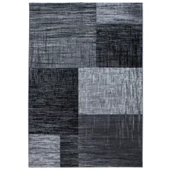 Laagpolige Vloerkleden-Muratap Laagpolig Vloerkleed Plus - Grijs Zwart - 160x230 cm - Tapijt Woonkamer