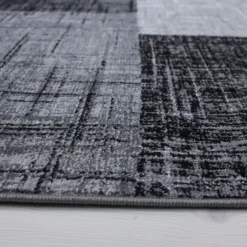 Laagpolige Vloerkleden-Muratap Laagpolig Vloerkleed Plus - Grijs Zwart - 160x230 cm - Tapijt Woonkamer