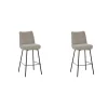 LABEL51 Barkruk Lennon - Naturel - Boucle - set van 2