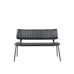 LABEL51 Eetkamerbank Gusto - Zwart - PU-Leder - 120 cm