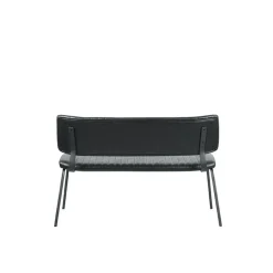 LABEL51 Eetkamerbank Gusto - Zwart - PU-Leder - 120 cm