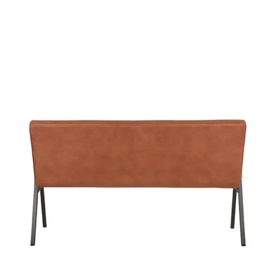 LABEL51 Eetkamerbank Matz - Cognac - Microfiber - 145 cm