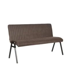 Eetkamerbanken-LABEL51 Eetkamerbank Matz - Antraciet - Microfiber - 145 cm