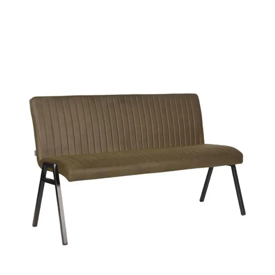 Eetkamerbanken-LABEL51 Eetkamerbank Matz - Army green - Microfiber - 145 cm
