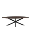 Ovale Eettafels-LABEL51 Eettafel James Ovaal Espresso 240cm