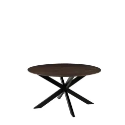 LABEL51 Eettafel Otis Espresso Mangohout Ø140cm