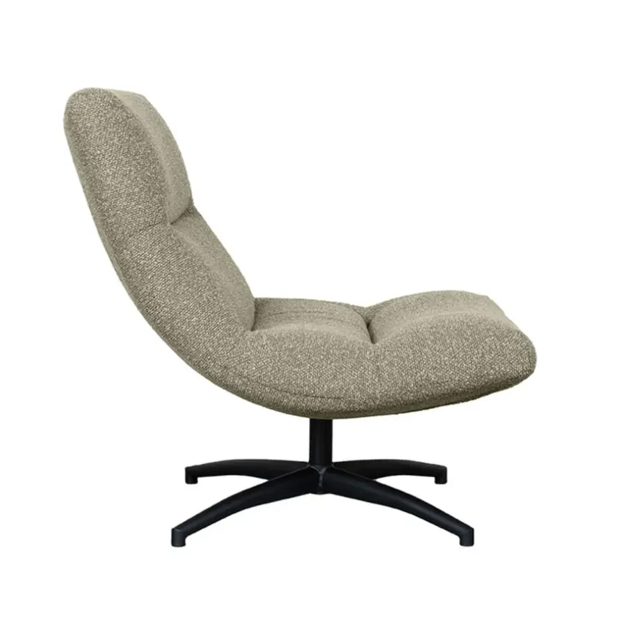 Fauteuils-LABEL51 Fauteuil Calix - Naturel - Boucle