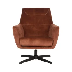 Fauteuils-LABEL51 Fauteuil Toby Rust Velours