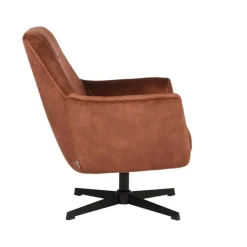 Fauteuils-LABEL51 Fauteuil Toby Rust Velours