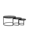 Salontafels-LABEL51 Salontafel Triplet - Zwart - Mangohout