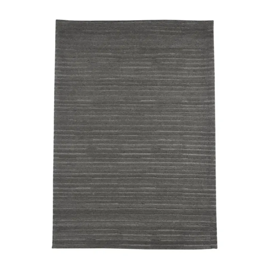 Vloerkleden|Laagpolige Vloerkleden-LABEL51 Vloerkleden Luxy - Antraciet - Wol - 200x300 cm