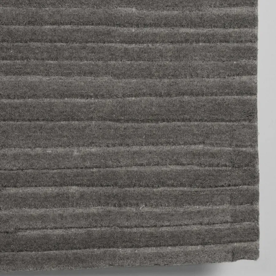 Vloerkleden|Laagpolige Vloerkleden-LABEL51 Vloerkleden Luxy - Antraciet - Wol - 200x300 cm
