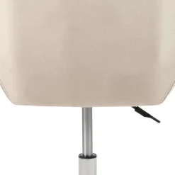 Leen Bakker LABELLE - Bureaustoel - Beige - Fluweel